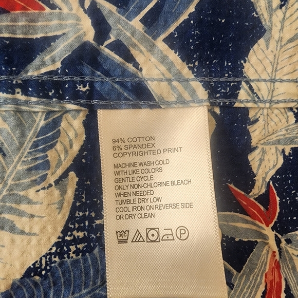 Tommy Bahama Nova Wave Palm Tree Contrast Lined Hawaiian Shirt Mens XXL - Picture 4 of 7